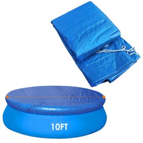 Swimming Pool Cover Protector Dustproof Waterproof Paddling Pool Cover Only (Option: 10ft)